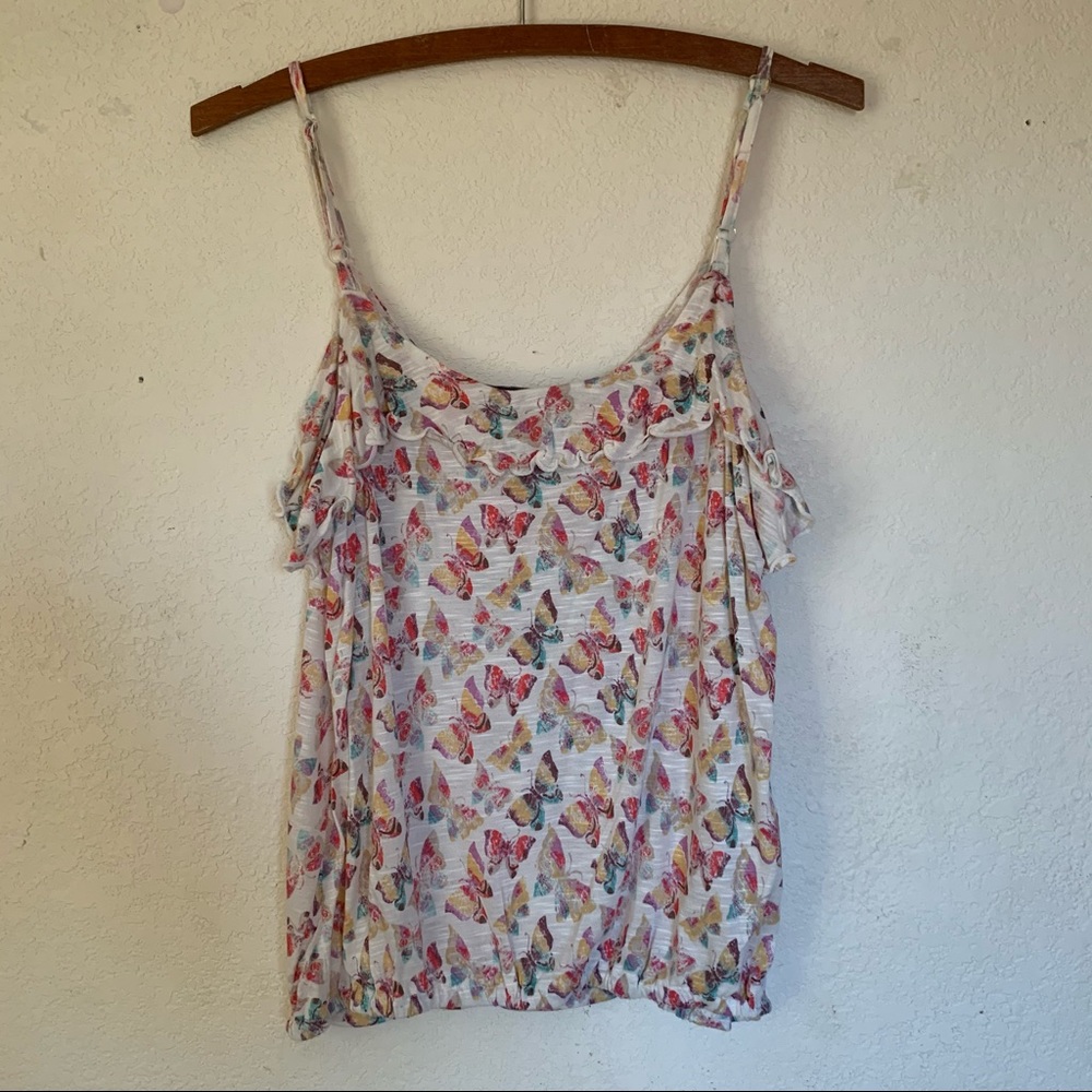 American Rag Colorful Butterfly Tank Top - Picture 2 of 4